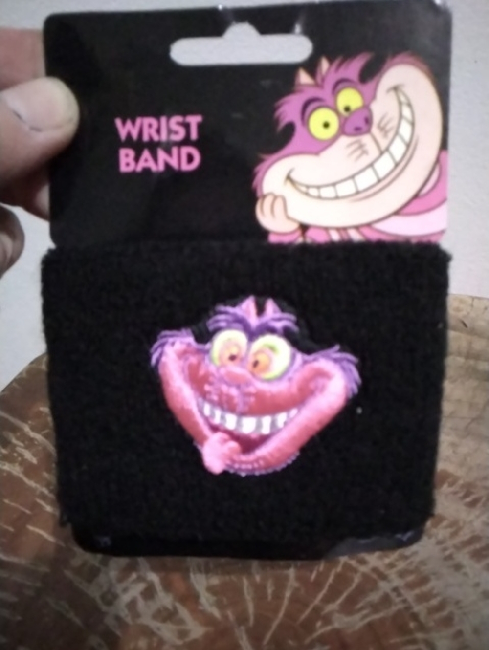 Disney Black Cheshire Cat Wrist Band
